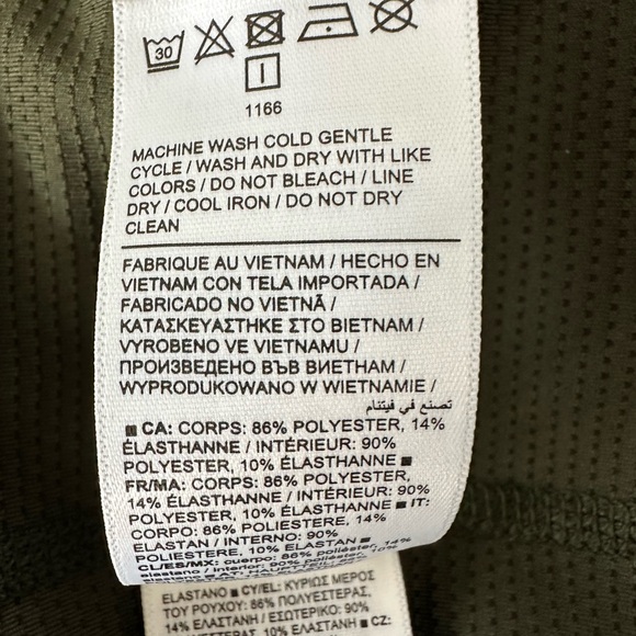 Athleta Endless High Rise Cargo Skort Aspen Olive Green Activewear Skirt Size 14 - Picture 10 of 11